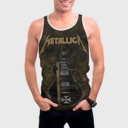 Майка-безрукавка мужская Metallica, цвет: 3D-белый — фото 2