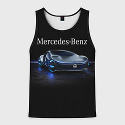 Майка-безрукавка мужская MERCEDES, цвет: 3D-черный