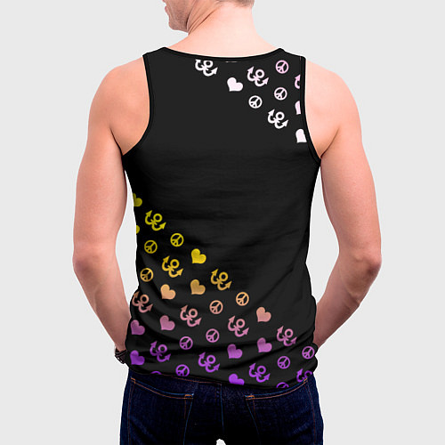 Мужская майка без рукавов Jojo diamond / 3D-Черный – фото 4