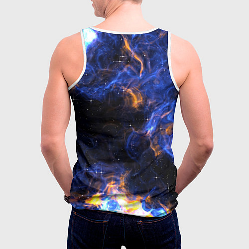 Мужская майка без рукавов Космос / 3D-Белый – фото 4