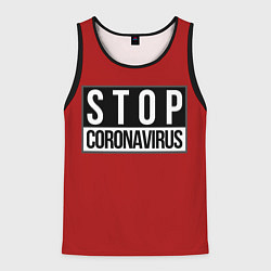 Мужская майка без рукавов Stop Coronavirus