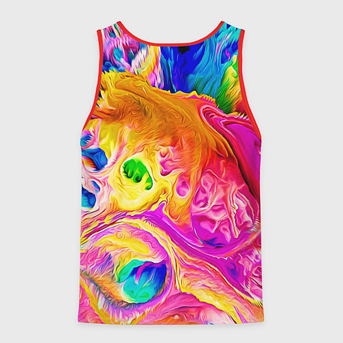 Мужская майка без рукавов TIE DYE / 3D-Красный – фото 2