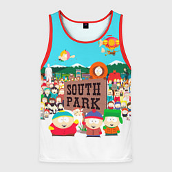 Майка-безрукавка мужская South Park, цвет: 3D-красный