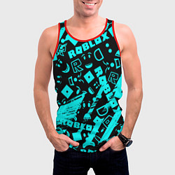 Майка-безрукавка мужская Roblox, цвет: 3D-красный — фото 2