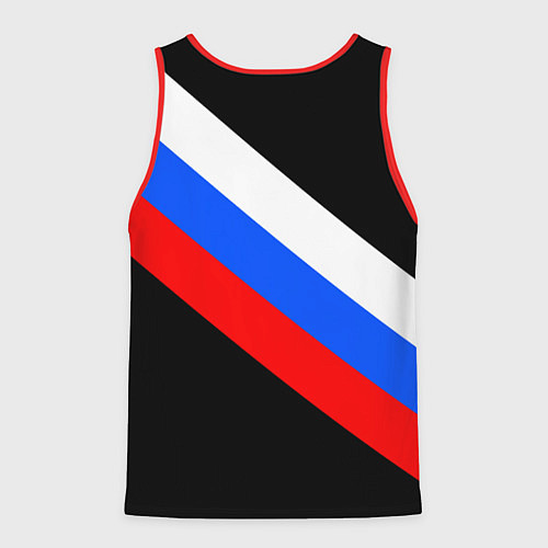 Мужская майка без рукавов РОССИЯ / 3D-Красный – фото 2