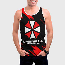 Майка-безрукавка мужская Umbrella Corporation, цвет: 3D-белый — фото 2