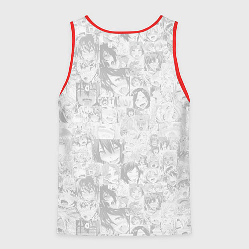 Мужская майка без рукавов Ахегао / 3D-Красный – фото 2