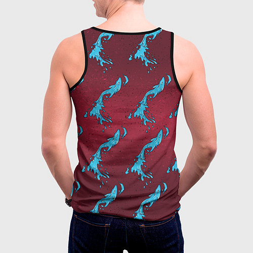 Мужская майка без рукавов ДУХ ВОДЫ / 3D-Черный – фото 4