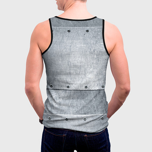 Мужская майка без рукавов SUBARU / 3D-Черный – фото 4