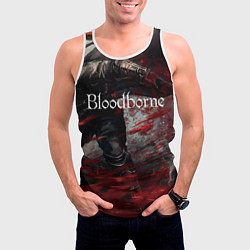 Майка-безрукавка мужская Bloodborne, цвет: 3D-белый — фото 2