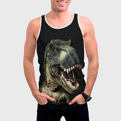 Майка-безрукавка мужская Динозавр T-Rex, цвет: 3D-белый — фото 2