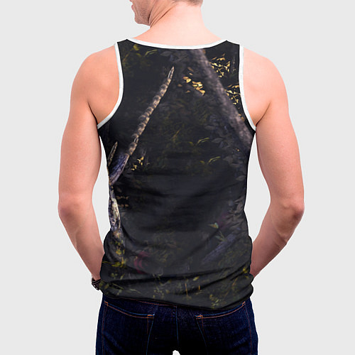 Мужская майка без рукавов Dead by Daylight / 3D-Белый – фото 4