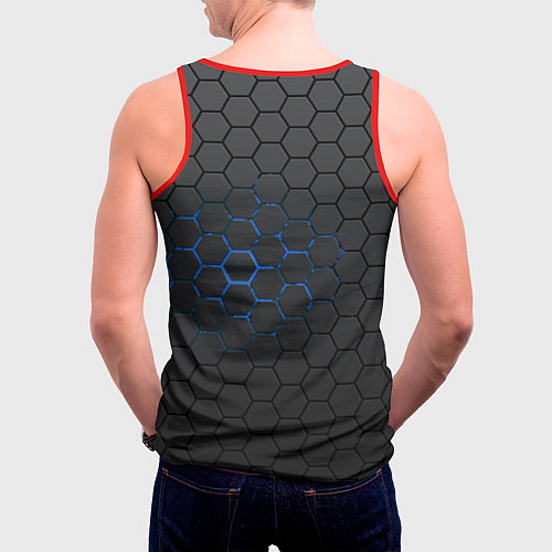 Мужская майка без рукавов Crysis / 3D-Красный – фото 4