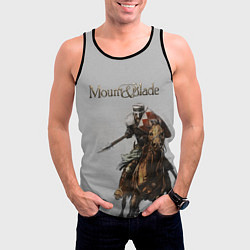 Майка-безрукавка мужская Mount and Blade, цвет: 3D-черный — фото 2