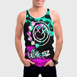 Майка-безрукавка мужская Blink-182 6, цвет: 3D-белый — фото 2