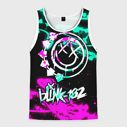 Майка-безрукавка мужская Blink-182 6, цвет: 3D-белый