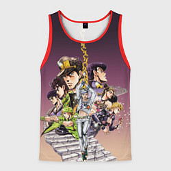 Майка-безрукавка мужская Jo Jo, цвет: 3D-красный