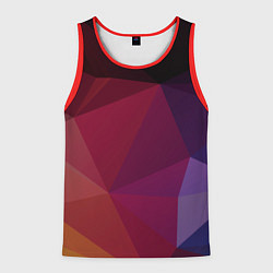 Мужская майка без рукавов Полигональный фон