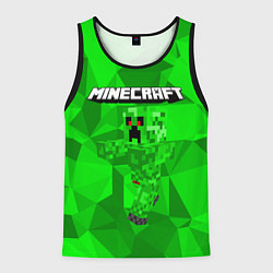 Майка-безрукавка мужская Minecraft, цвет: 3D-черный