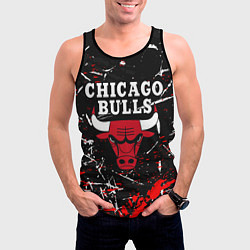 Майка-безрукавка мужская CHICAGO BULLS, цвет: 3D-черный — фото 2