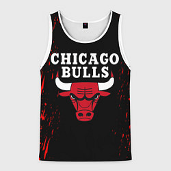 Майка-безрукавка мужская CHICAGO BULLS, цвет: 3D-белый