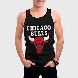 Майка-безрукавка мужская CHICAGO BULLS, цвет: 3D-черный — фото 2