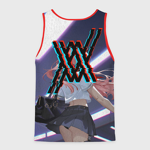 Мужская майка без рукавов ЛЮБИМАЯ В МАСКЕ / 3D-Красный – фото 2