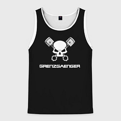 Майка-безрукавка мужская Grenzgaenger, цвет: 3D-белый