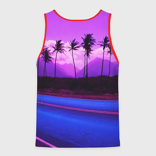 Мужская майка без рукавов HOTLINE MIAMI / 3D-Красный – фото 2