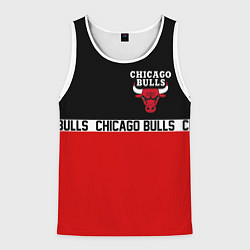 Майка-безрукавка мужская CHICAGO BULLS, цвет: 3D-белый