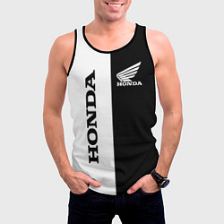 Майка-безрукавка мужская HONDA, цвет: 3D-черный — фото 2