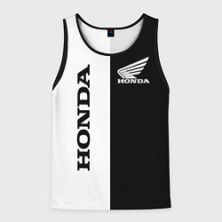 Майка-безрукавка мужская HONDA, цвет: 3D-черный