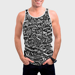 Майка-безрукавка мужская Top Hip Hop, цвет: 3D-белый — фото 2