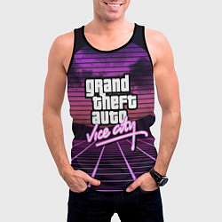 Майка-безрукавка мужская GTA VICE CITY, цвет: 3D-черный — фото 2