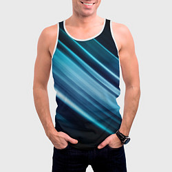 Майка-безрукавка мужская GEOMETRY STRIPES, цвет: 3D-белый — фото 2