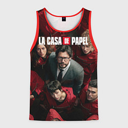 Майка-безрукавка мужская La Casa de Papel Z, цвет: 3D-красный