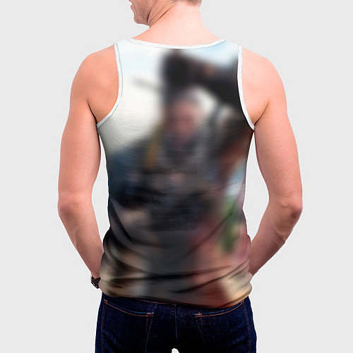 Мужская майка без рукавов The Witcher / 3D-Белый – фото 4