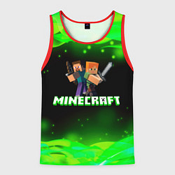 Майка-безрукавка мужская Minecraft 1, цвет: 3D-красный