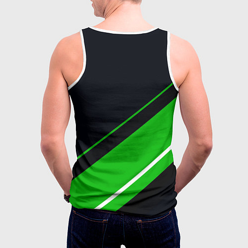 Мужская майка без рукавов SKODA / 3D-Белый – фото 4