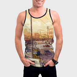 Майка-безрукавка мужская GTA San Andreas, цвет: 3D-черный — фото 2