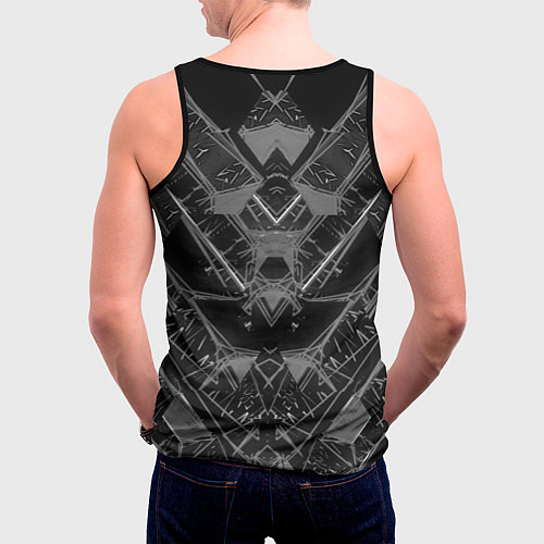 Мужская майка без рукавов HUMMER / 3D-Черный – фото 4