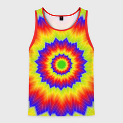 Майка-безрукавка мужская Tie-Dye, цвет: 3D-красный