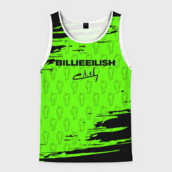 Майка-безрукавка мужская BILLIE EILISH БИЛЛИ АЙЛИШ, цвет: 3D-белый