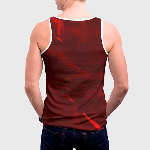 Мужская майка без рукавов СССР USSR / 3D-Белый – фото 4