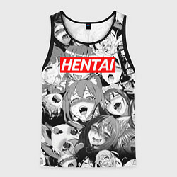 Майка-безрукавка мужская ЯПОНСКАЯ АНИМАЦИЯ, цвет: 3D-черный