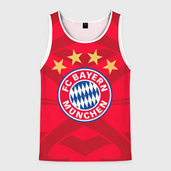 Майка-безрукавка мужская BAYERN MUNCHEN, цвет: 3D-белый