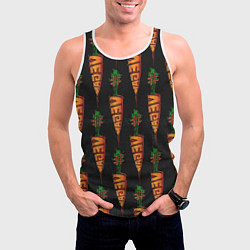 Майка-безрукавка мужская Vegan, цвет: 3D-белый — фото 2