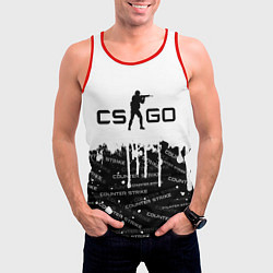 Майка-безрукавка мужская COUNTER STRIKE, цвет: 3D-красный — фото 2