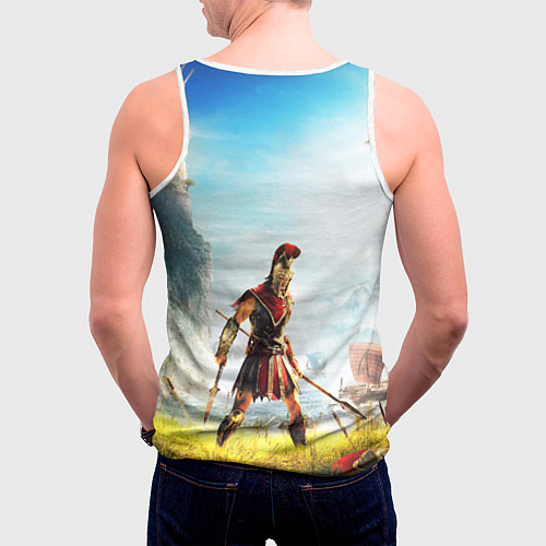Мужская майка без рукавов AssassinS Creed Origins odyssey / 3D-Белый – фото 4