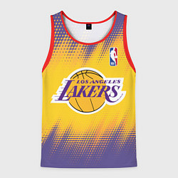 Майка-безрукавка мужская Los Angeles Lakers, цвет: 3D-красный